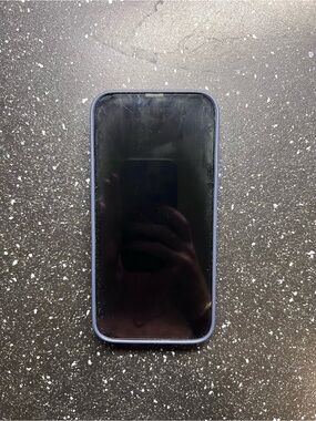 Apple iPhone with Purple Case